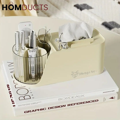Modern Tissue Box With Rotating Holder