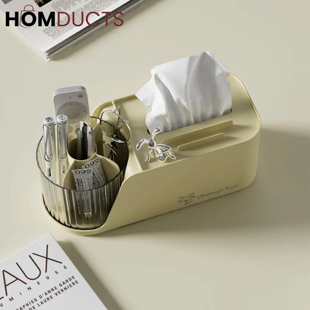 Modern Tissue Box With Rotating Holder
