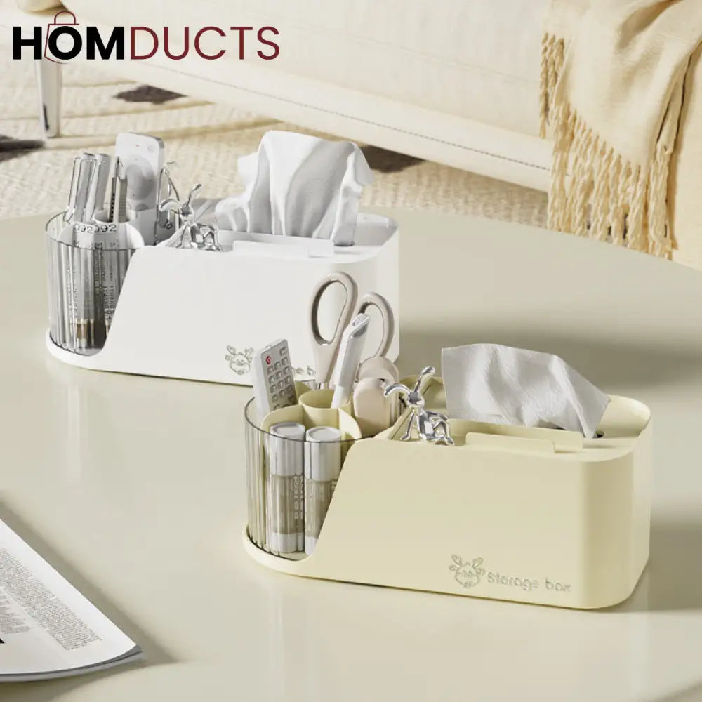 Modern Tissue Box With Rotating Holder
