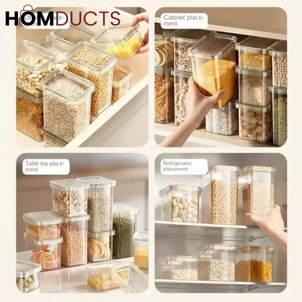 Moisture Proof Airtight Food Container Set (4pcs)