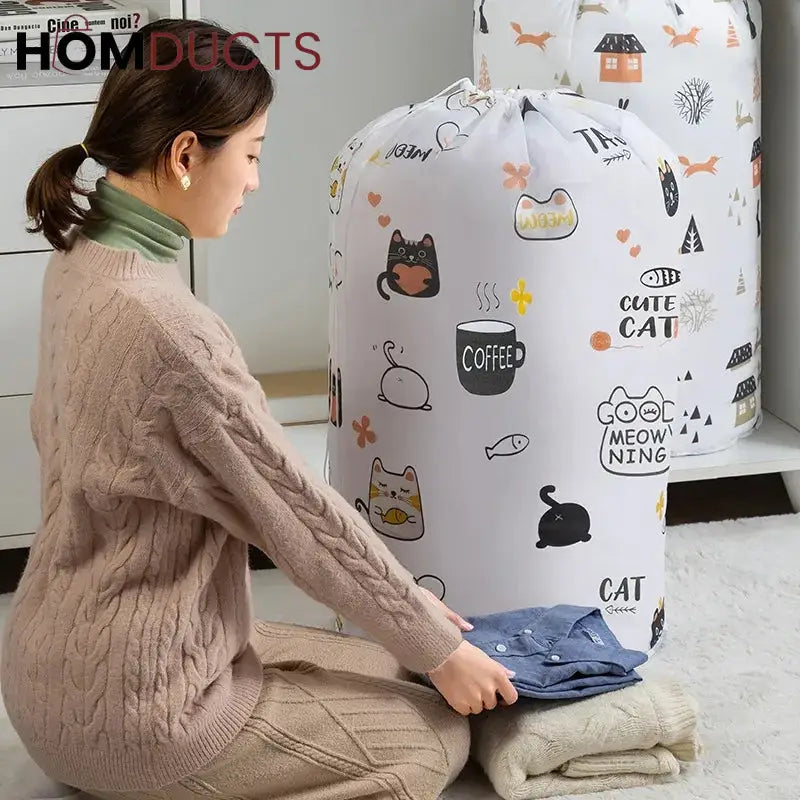 Moisture-proof Large Capacity Quilt And Cloth Storage Bag