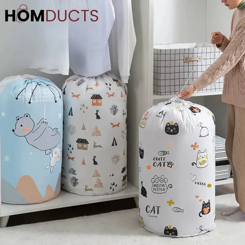 Moisture-proof Large Capacity Quilt And Cloth Storage Bag