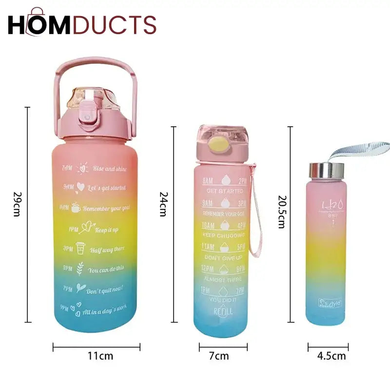 Motivational Bottle Set (3pcs)