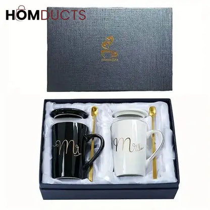 Mr And Mrs Mug Set Gift Box