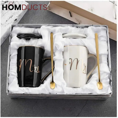 Mr And Mrs Mug Set Gift Box