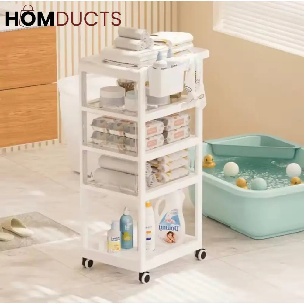 Multi Drawer Baby Supplies And Multipurpose Trolley