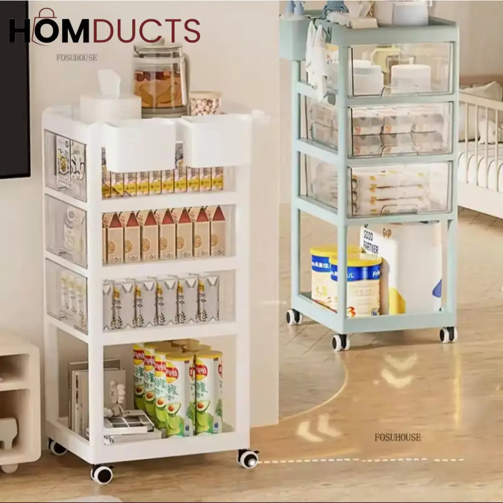 Multi Drawer Baby Supplies And Multipurpose Trolley