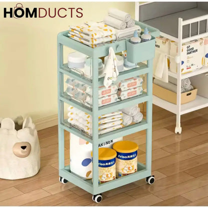 Multi Drawer Baby Supplies And Multipurpose Trolley