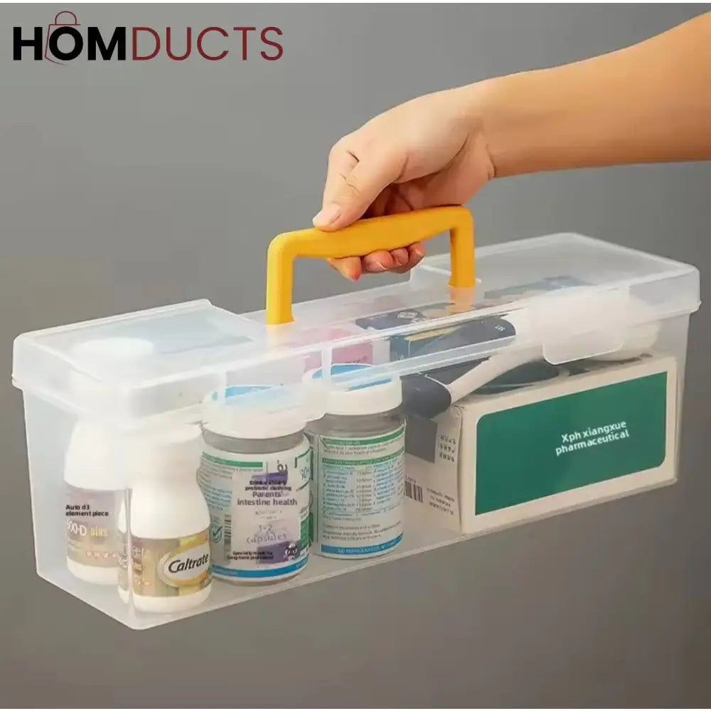 Multi-Purpose Storage Box with Handle – 6 Removable Compartments for Spices, Cables, Crafts & More