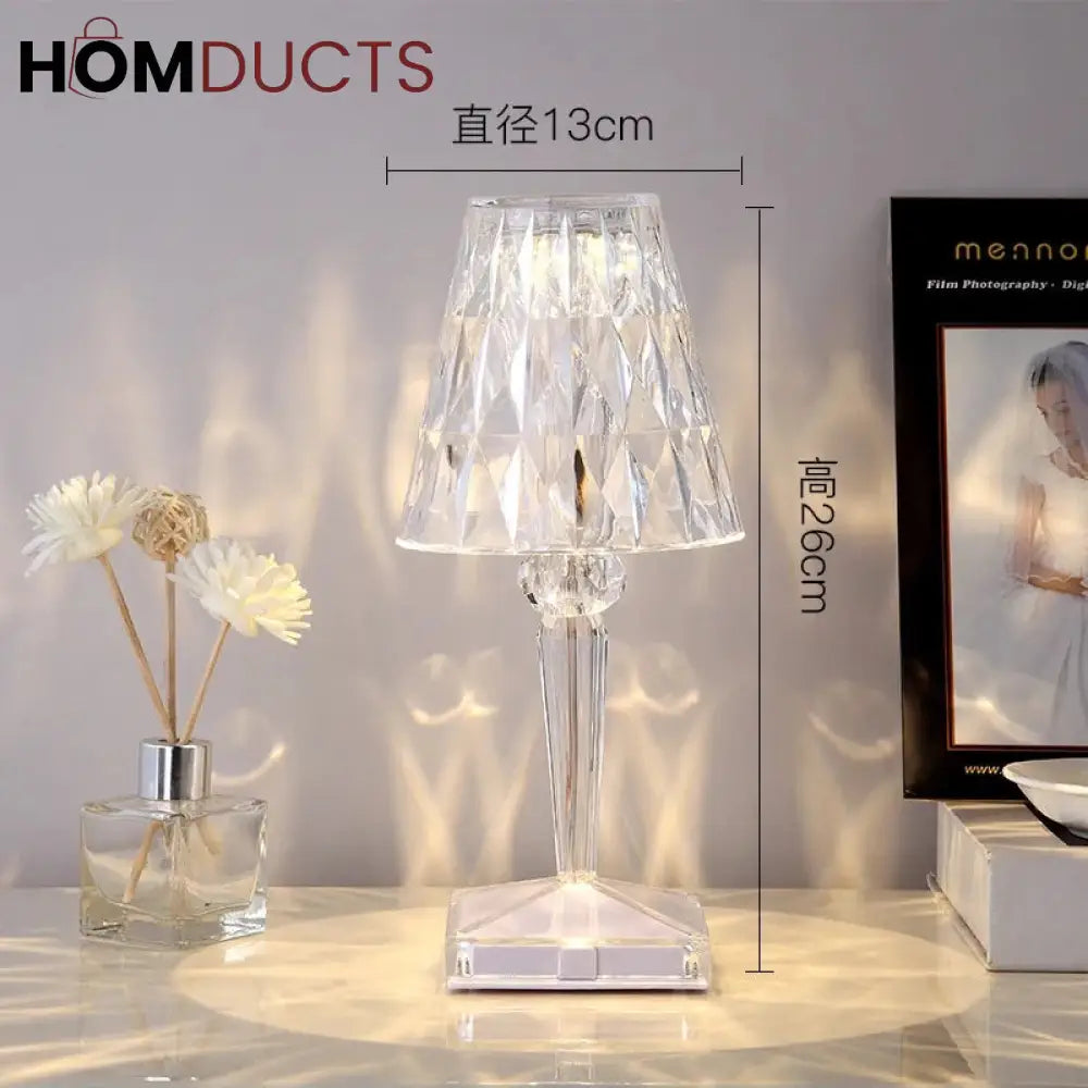 Multicolour Diamond Acrylic Table Lamp