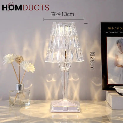 Multicolour Diamond Acrylic Table Lamp