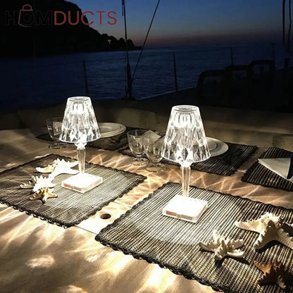 Multicolour Diamond Acrylic Table Lamp