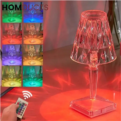 Multicolour Diamond Acrylic Table Lamp
