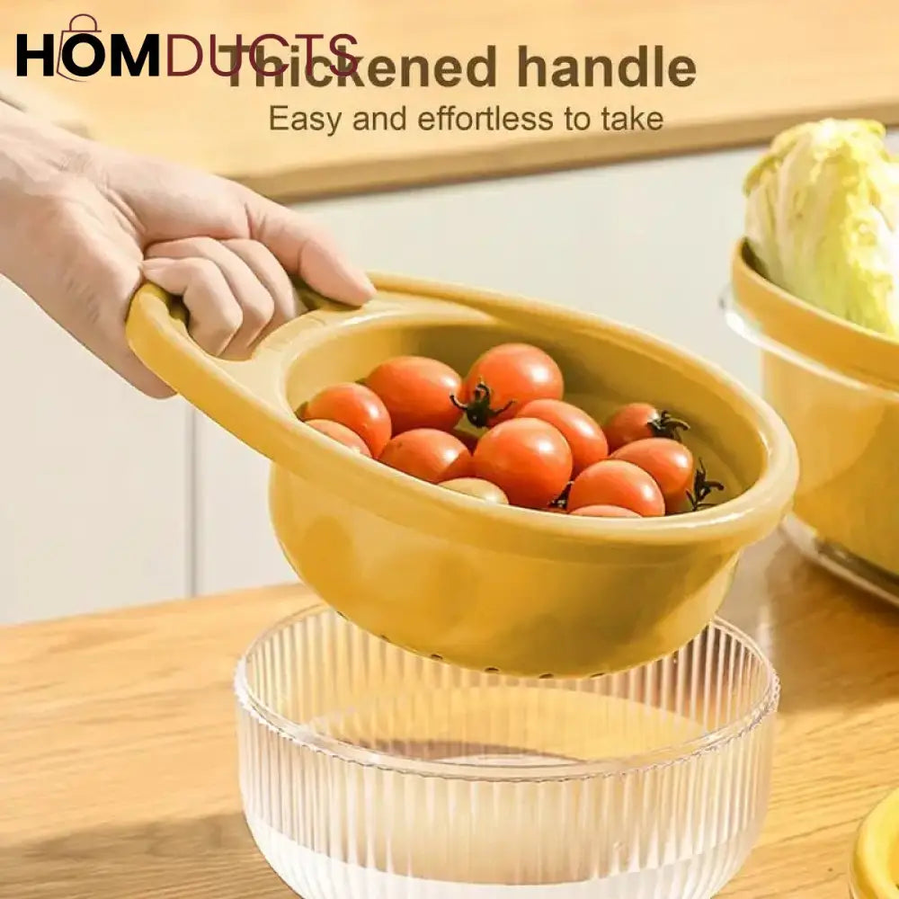 Multifunctional Double Layer Drain Bowl