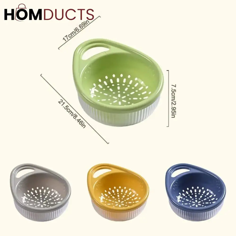 Multifunctional Double Layer Drain Bowl