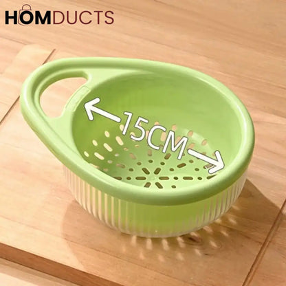 Multifunctional Double Layer Drain Bowl