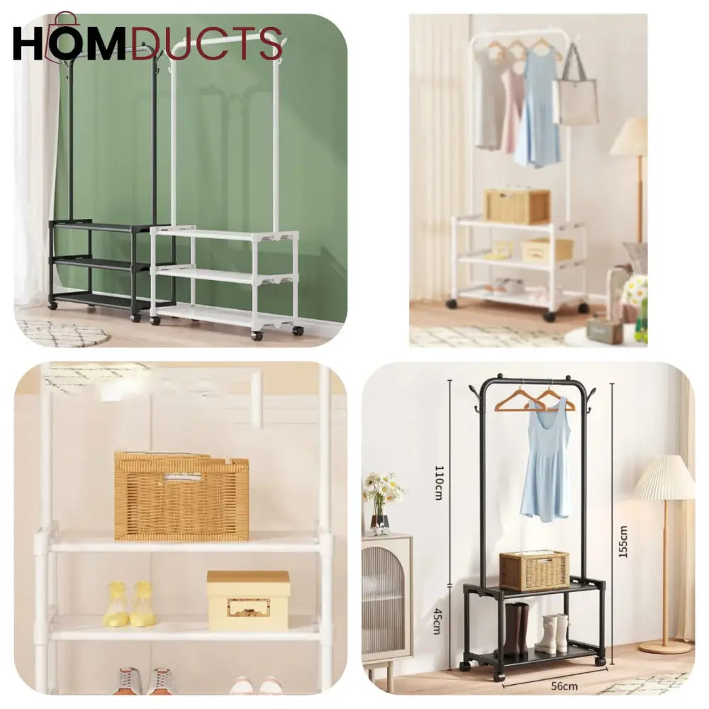 Multifunctional Multilayer Shoe And Cloth Rack