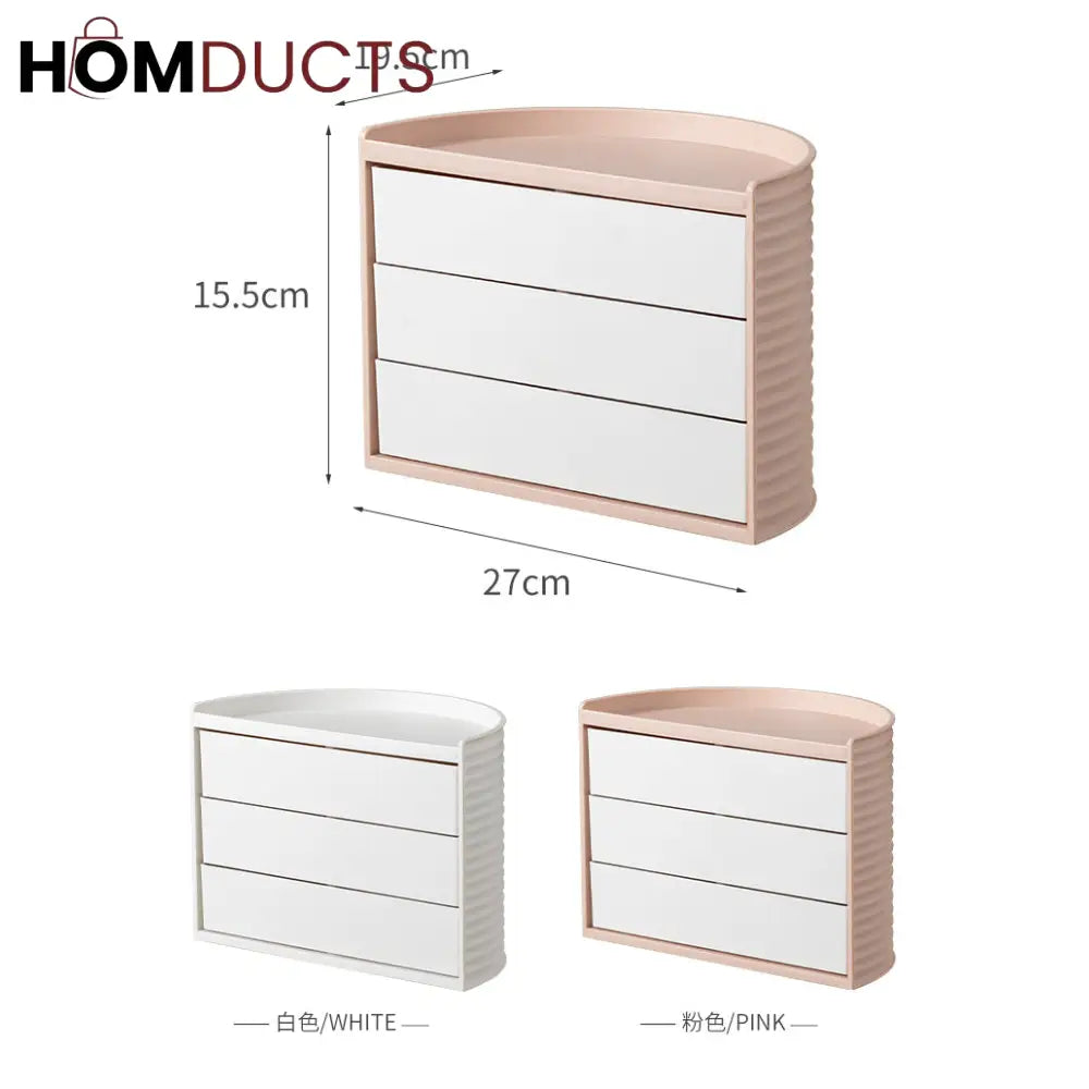 Multifunctional Rotatable Dressing Table Organizer