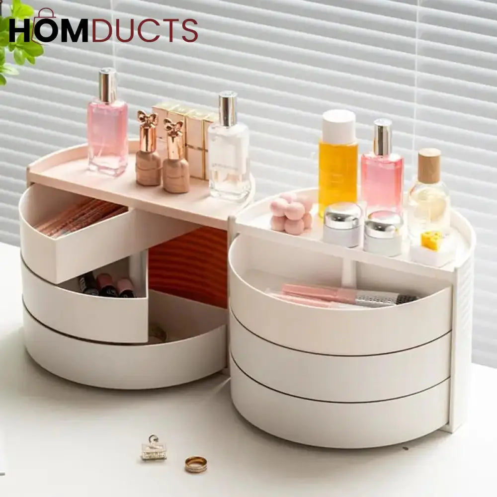 Multifunctional Rotatable Dressing Table Organizer