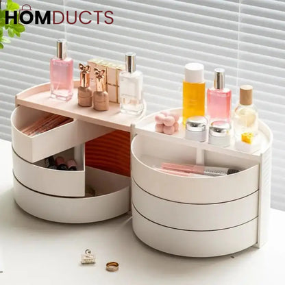 Multifunctional Rotatable Dressing Table Organizer