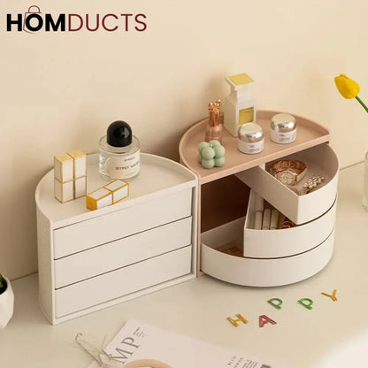 Multifunctional Rotatable Dressing Table Organizer