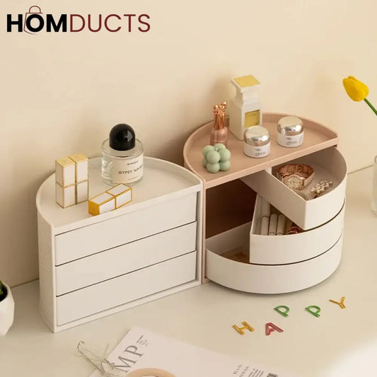Multifunctional Rotatable Dressing Table Organizer