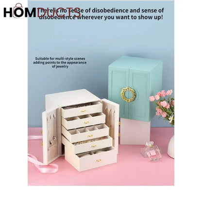 Multilayer Leather Drawer Jewelery Organiser