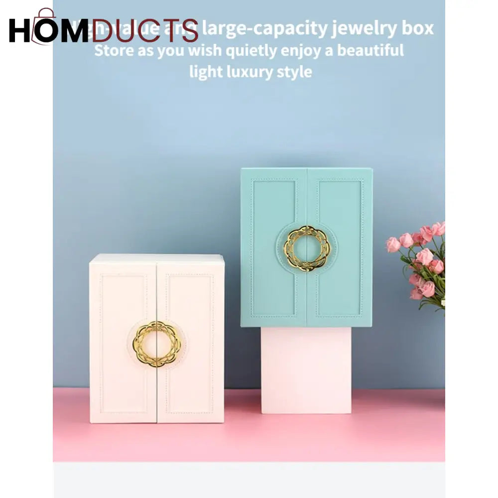 Multilayer Leather Drawer Jewelery Organiser