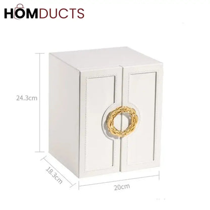 Multilayer Leather Drawer Jewelery Organiser