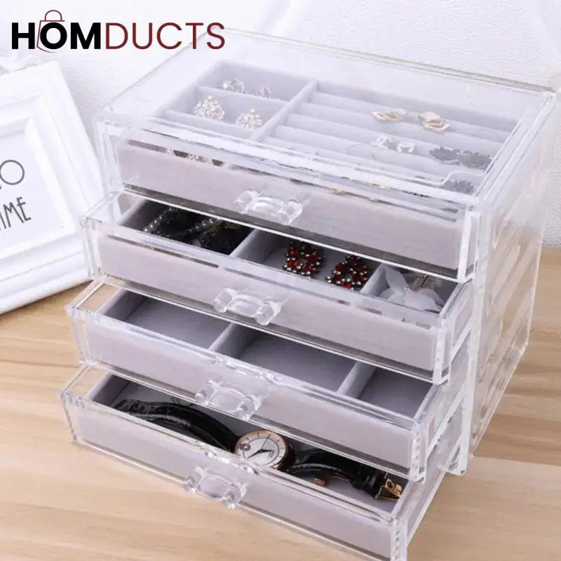 Multilayer Plush Jewelery Organizer