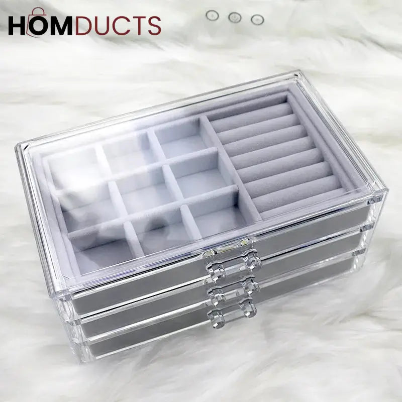 Multilayer Plush Jewelery Organizer
