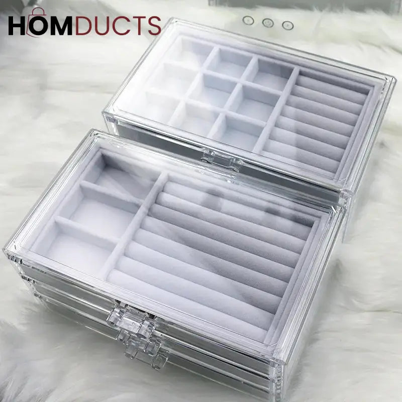 Multilayer Plush Jewelery Organizer