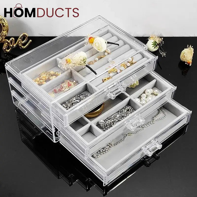 Multilayer Plush Jewelery Organizer