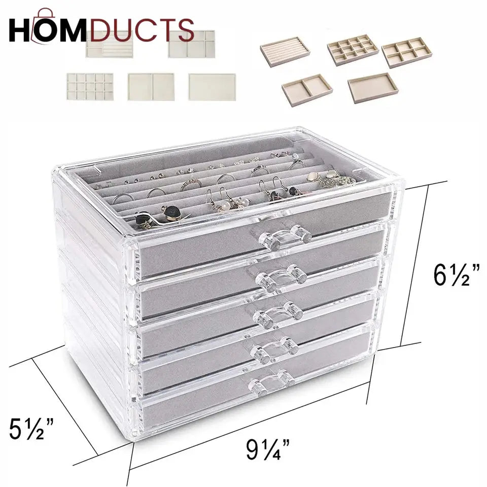 Multilayer Plush Jewelery Organizer