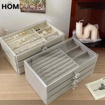 Multilayer Plush Jewelery Organizer