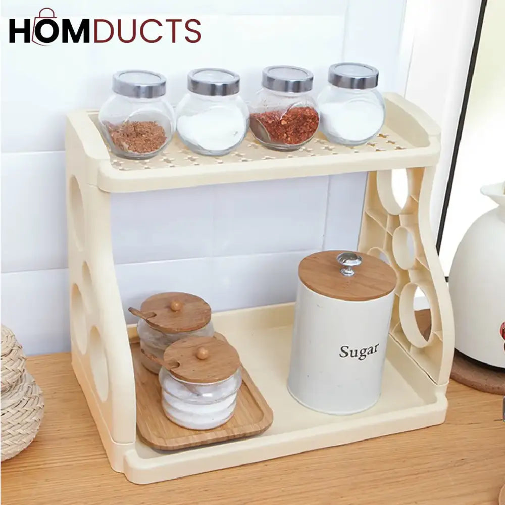 Multipurpose 2 Layer Kitchen Storage Rack