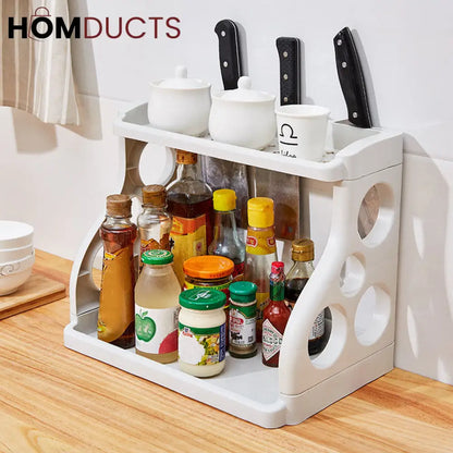 Multipurpose 2 Layer Kitchen Storage Rack