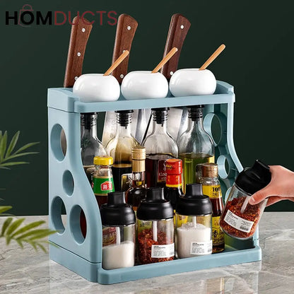 Multipurpose 2 Layer Kitchen Storage Rack