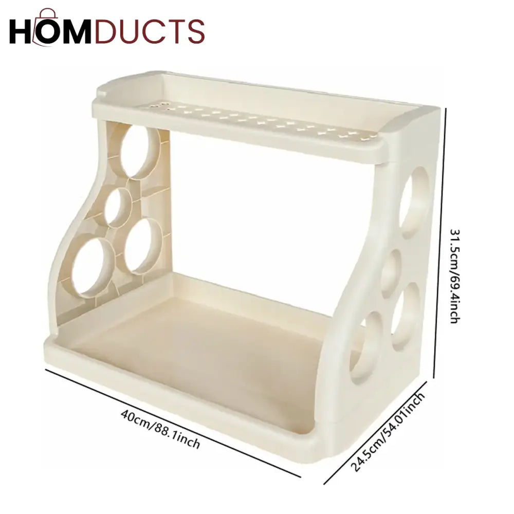 Multipurpose 2 Layer Kitchen Storage Rack