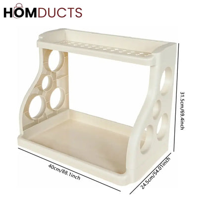 Multipurpose 2 Layer Kitchen Storage Rack