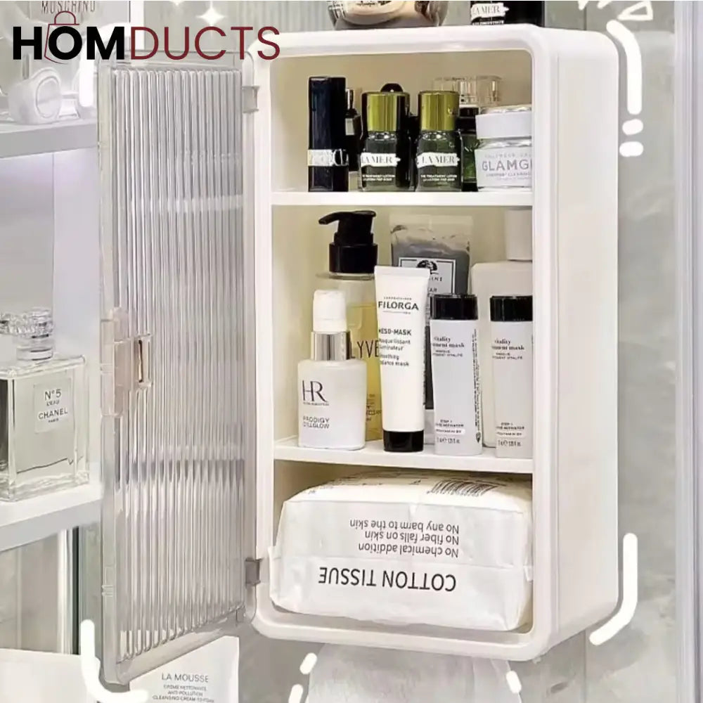 Multipurpose Bathroom Wall Cabinet With Tissue Holder