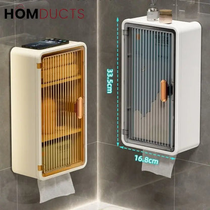 Multipurpose Bathroom Wall Cabinet With Tissue Holder