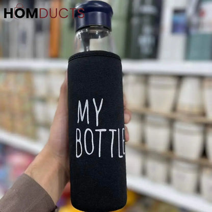 My Bottle Glass Water Bottle With Cover