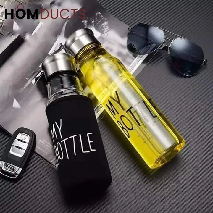 My Bottle Glass Water Bottle With Cover