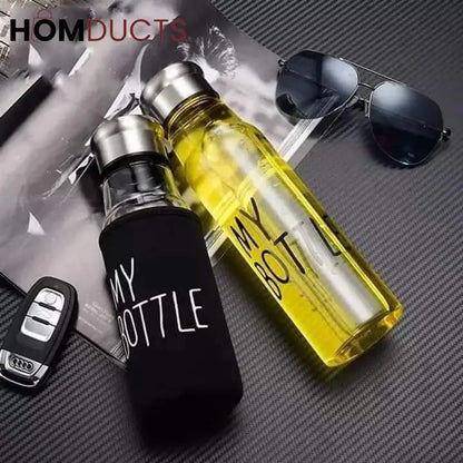 My Bottle Glass Water Bottle With Cover
