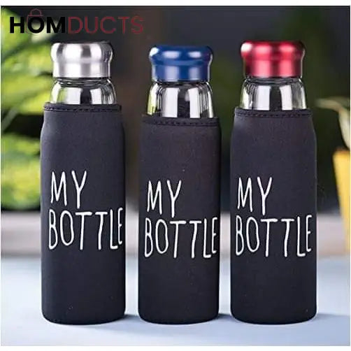 My Bottle Glass Water Bottle With Cover