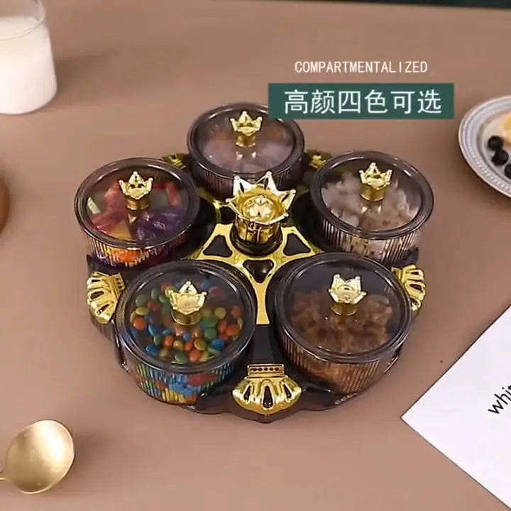 New Luxury Rotating Dry Fruit Dish