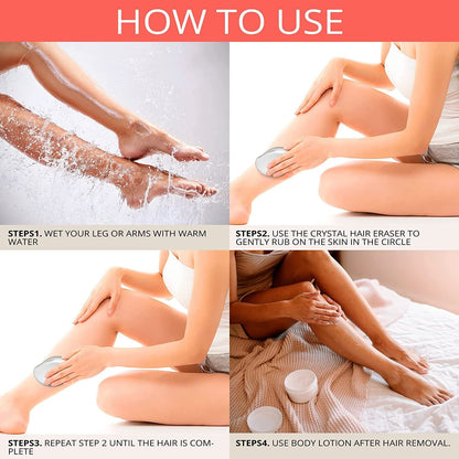 Hair Remover Stone – Painless Epilator for Smooth Skin - Large Size