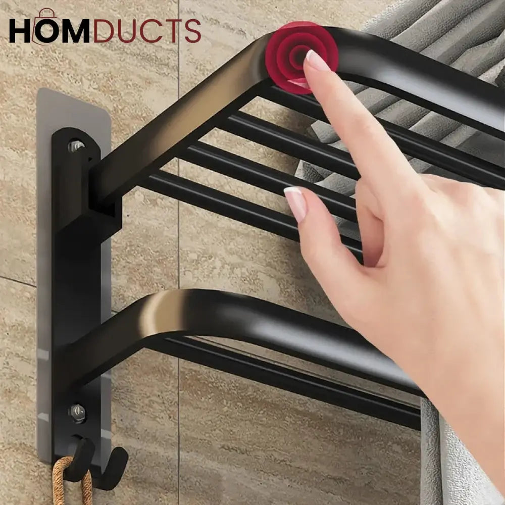 No Drilling Movable Towel Rack