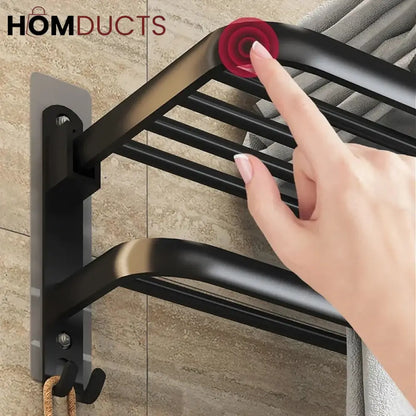 No Drilling Movable Towel Rack